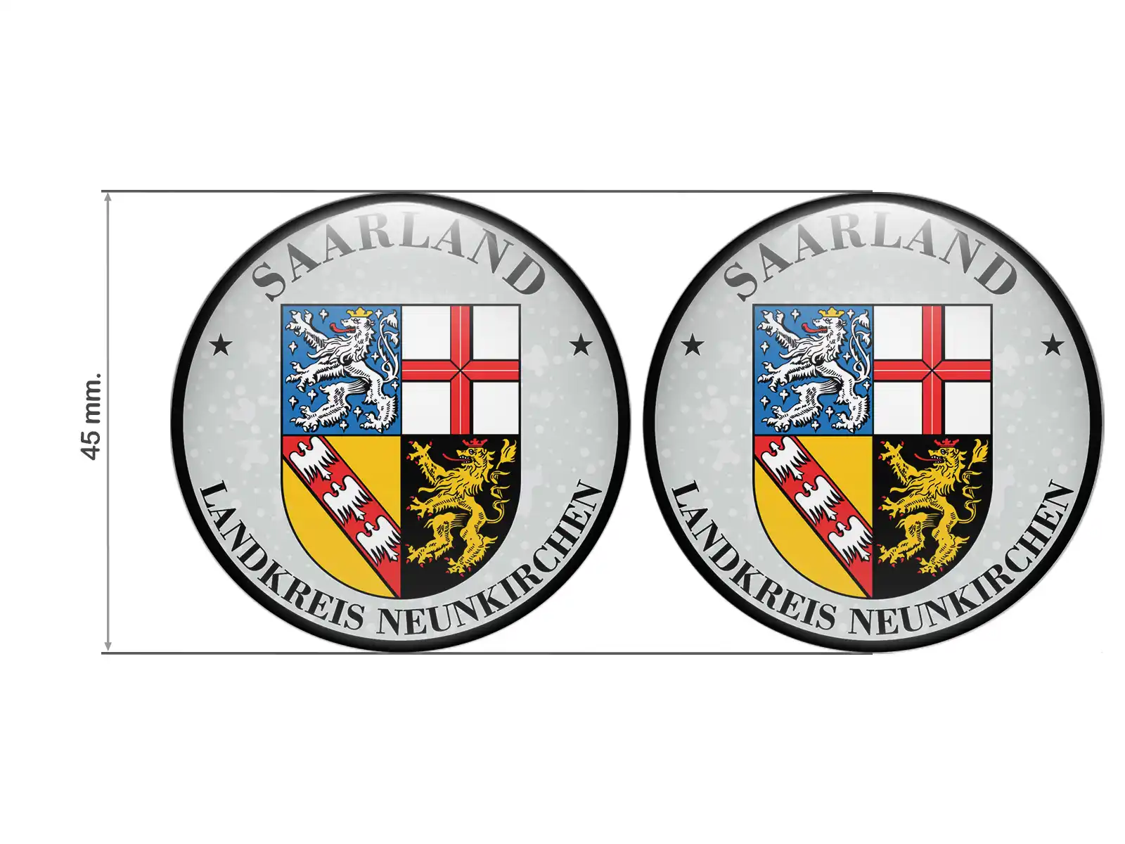 Aufkleber TUV Landkreis Neunkirchen Nummernschild plakette